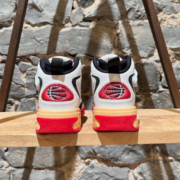 Louis Vuitton FW22 White Red Trainer 2 Basketball Sneakers - Picture 6 of 13